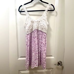 Jessica Simpson Crochet top Floral Dress